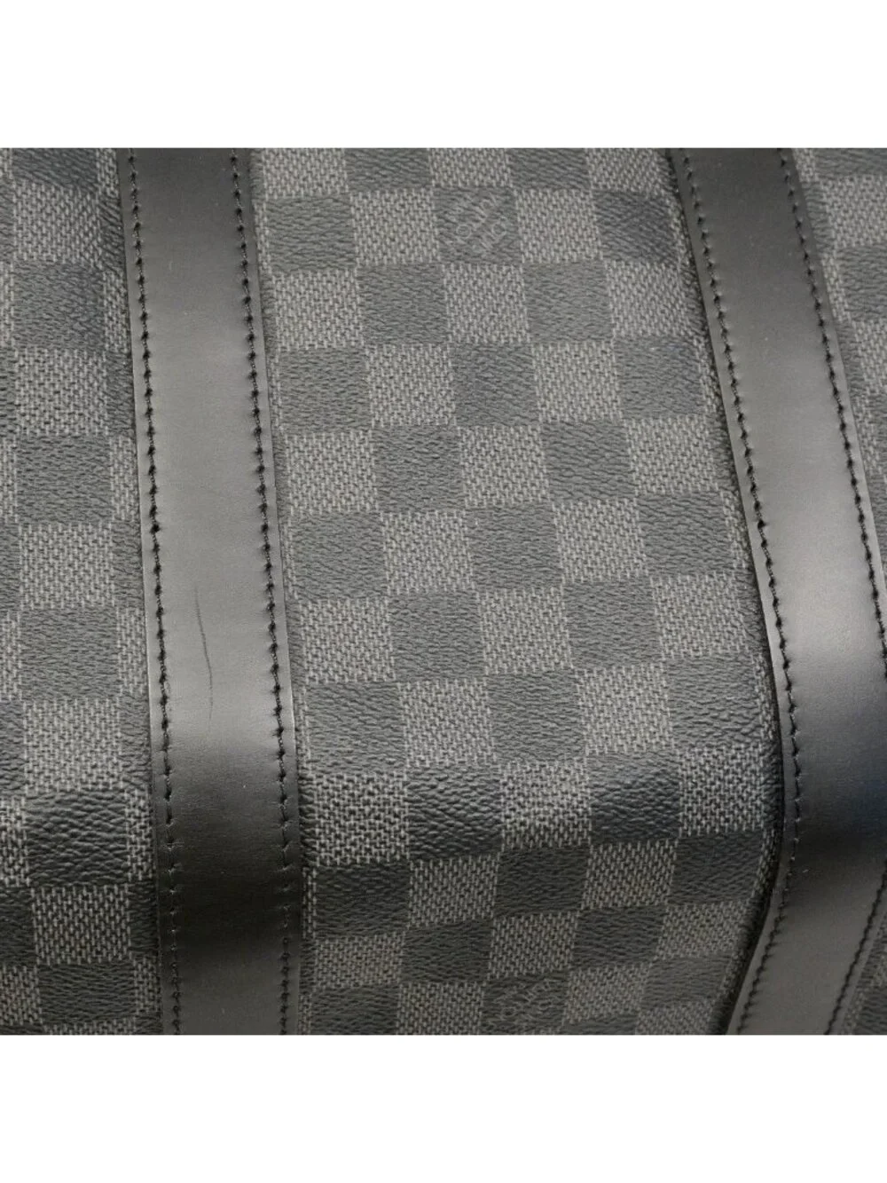 Louis Vuitton Boston Bag Damier Graphite Keepall Bandouliere 45 Black Gray